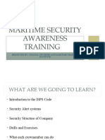 Maritime Security AwarenessTraining PP