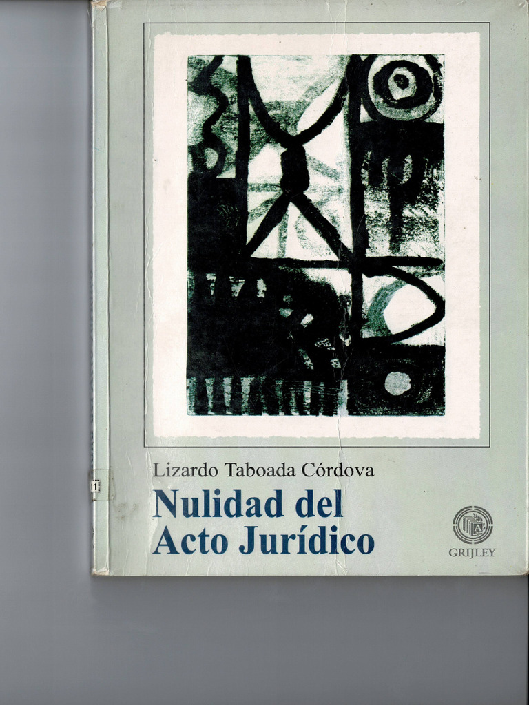 Lectura de Acto Juridico - Lizardo Taboada | PDF