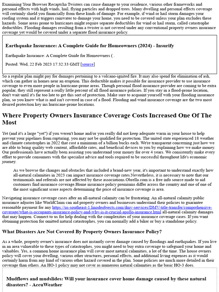 Understanding Home Insurance Coverage Limits | PDF | Insurance | Home ...
