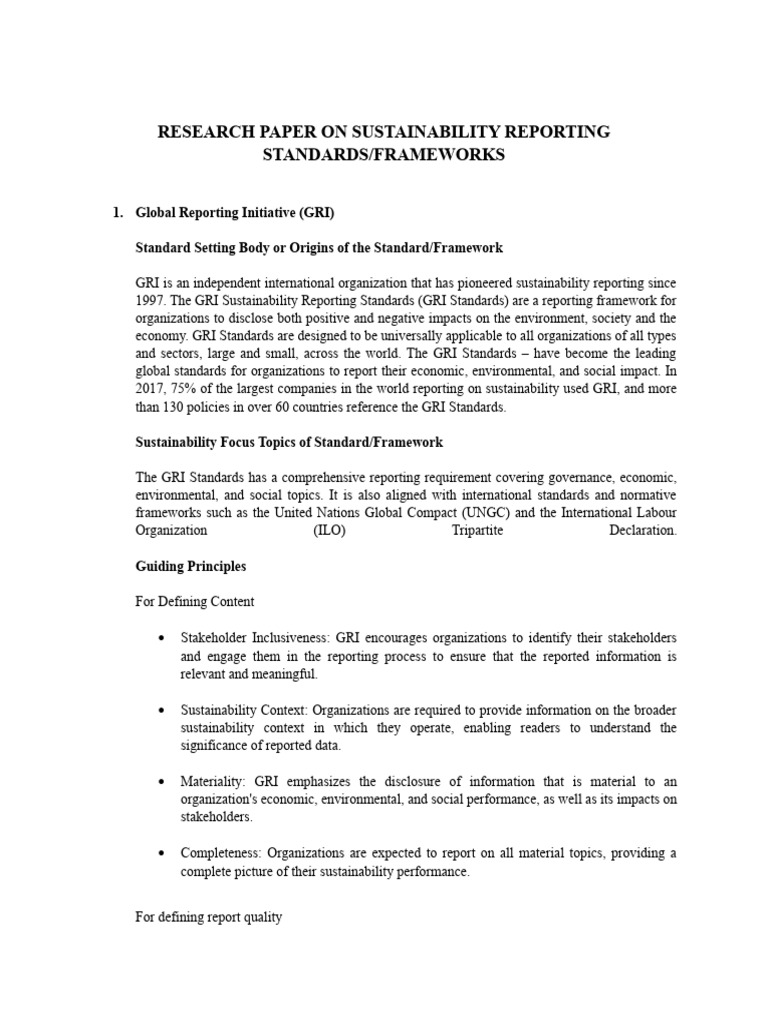Sustainability Reporting Standards | PDF | Business Economics | Economies