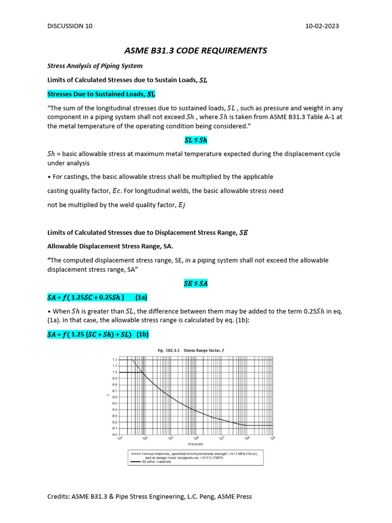 Asme b31 3 code requirements 1676348545 download free pdf stress