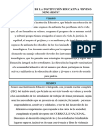 Visión y Misión de La Institución Educativa