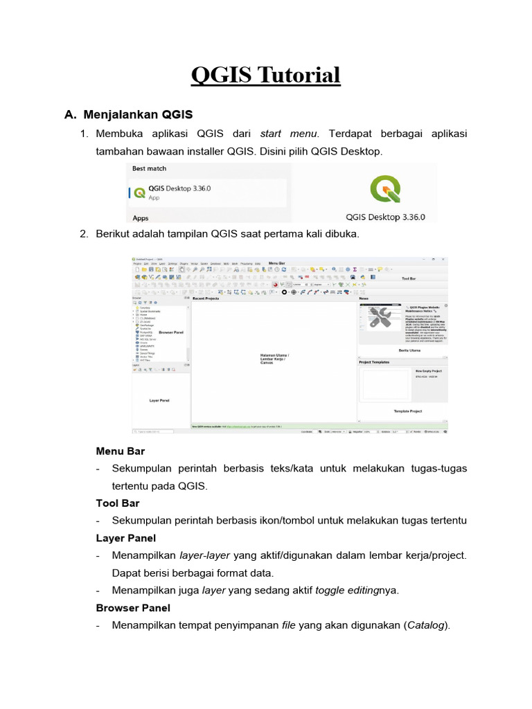 QGIS 3.36.0 (2024) Basic Tutorial | PDF | Metode & Bahan Ajar | Komputer
