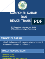 Reaksi Transfusi Dan Komepen Darah