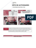 Reporte de Actividades: Programa Nacional Pais