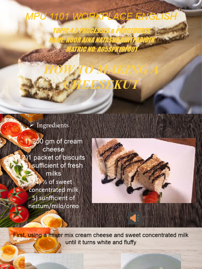 How to Make Cheesekut Dessert | PDF