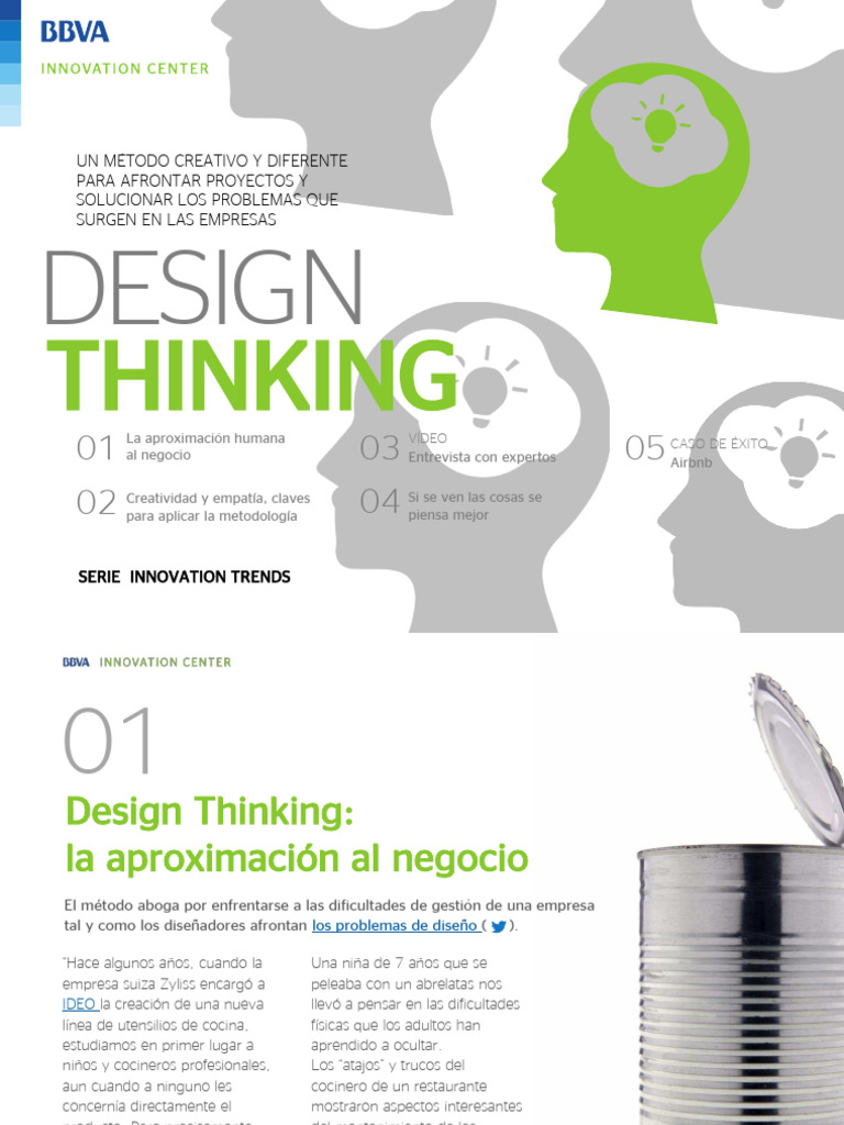 Design Thinking en BBVA: Innovación Empresarial | PDF | Creatividad ...