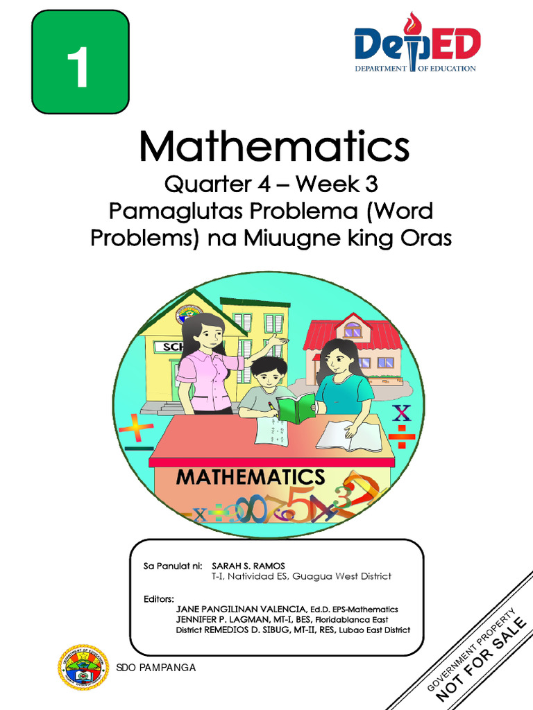 Grade 1 Math Quarter 4 Week 4 | PDF