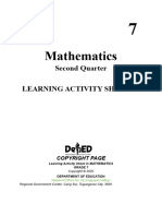 Learning Activity Sheet Mathematics