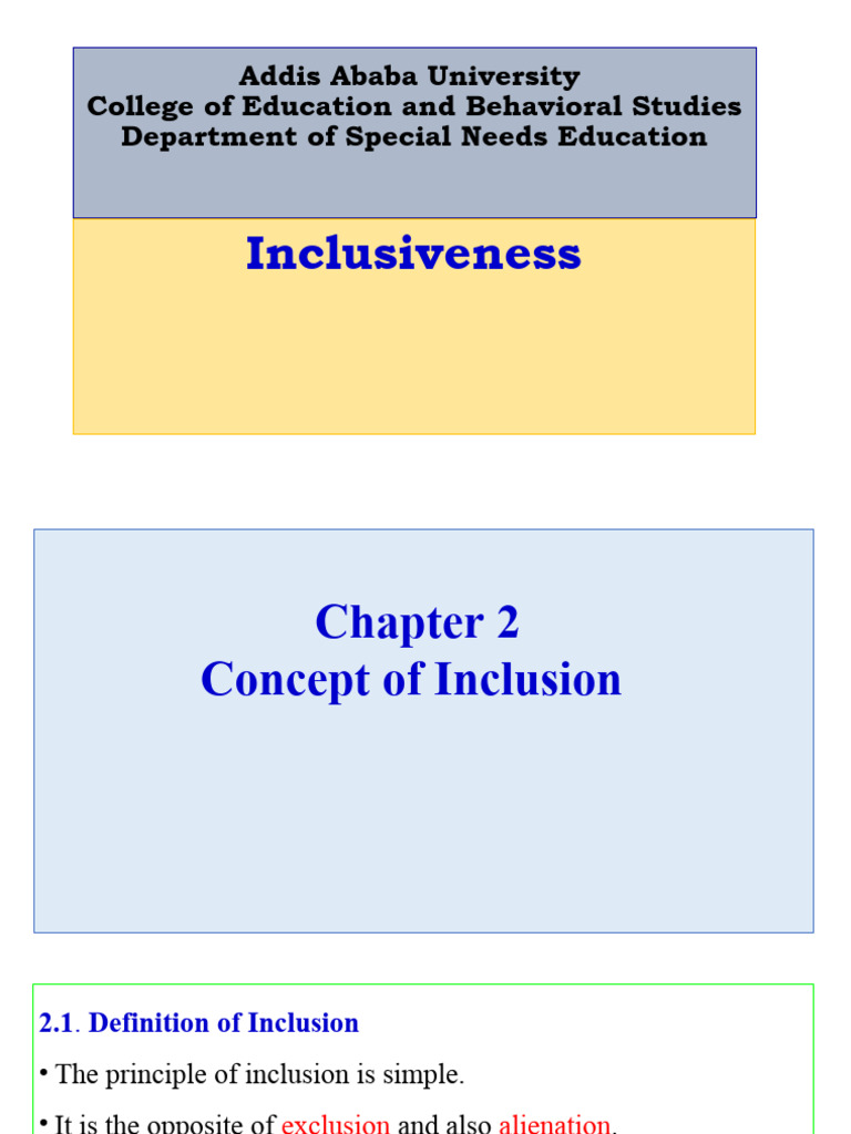 Inclusive Education Principles | PDF | Social Exclusion | Disability
