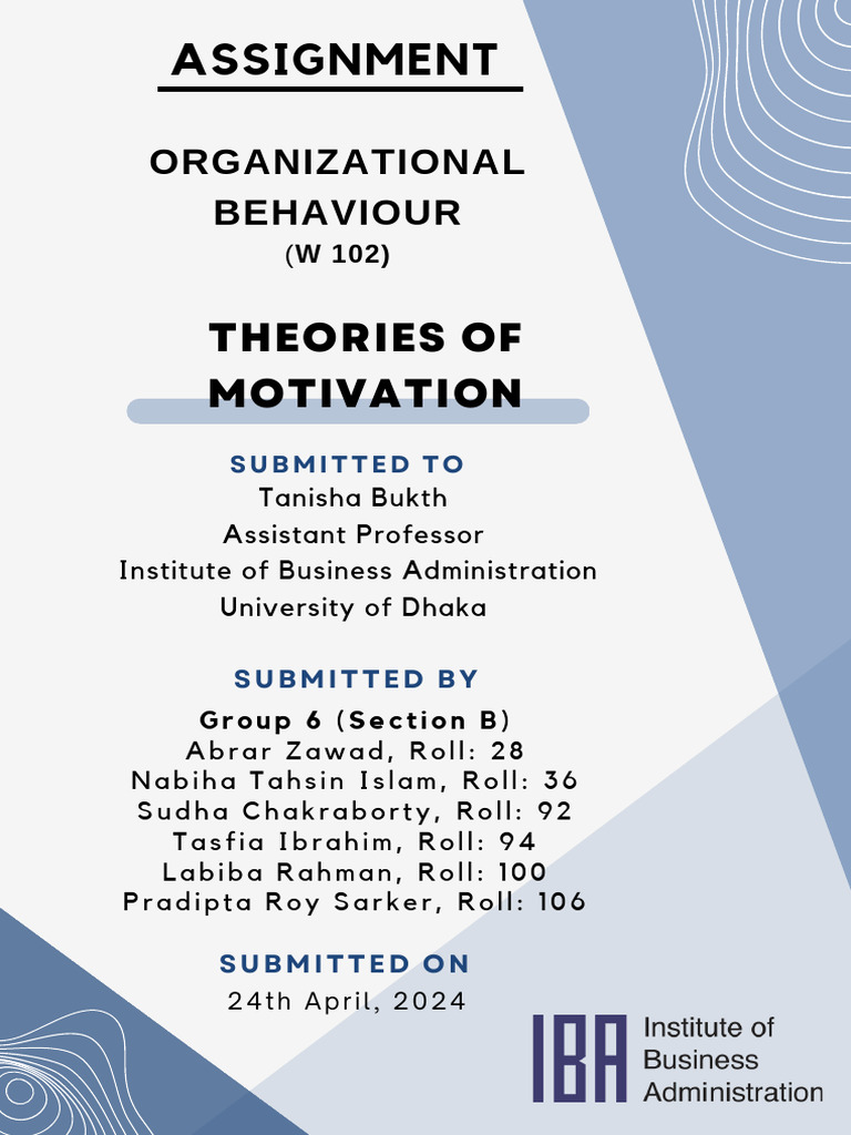 Motivation Theories Pdf Applied Psychology Organizational Behavior