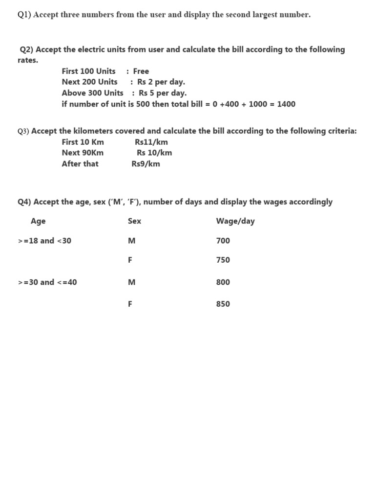 User Input Calculations Guide | PDF