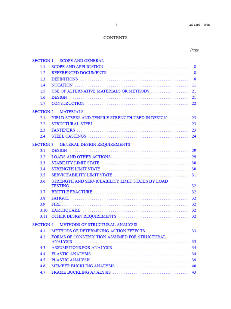 AS 4100 1998 - Steel Structures - 5 | PDF | Strength Of Materials ...