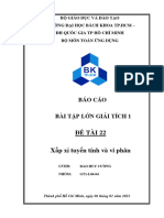 Báo Cáo: Bộ Giáo Dục Và Đào Tạo Trường Đại Học Bách Khoa Tp.Hcm - Đh Quốc Gia Tp Hồ Chí Minh Bộ Môn Toán Ứng Dụng