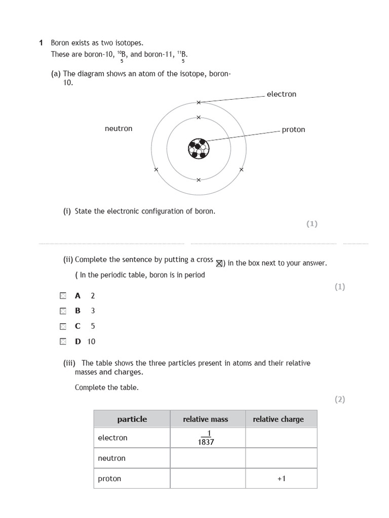 Periodic Table 2 QP | PDF | Atoms | Boron