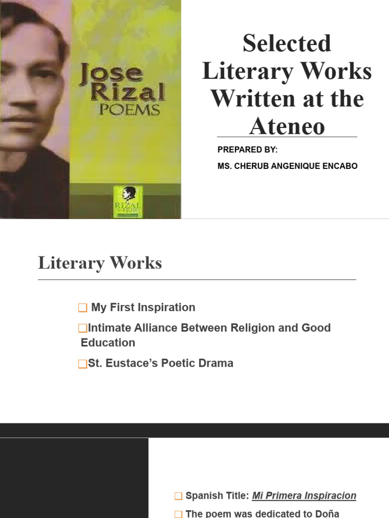 4 Selected Literary Works Written at The Ateneo | PDF | Poetry | Classics