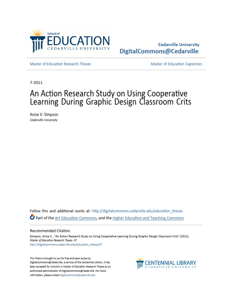 An Action Research Study On Using Cooperative Learning During Gra | PDF