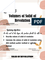 Lesson 4.3 - Volumes of Solid of Revolution