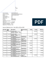 Account Statement From 1 Nov 2022 To 30 Nov 2022: TXN Date Value Date Description Ref No./Cheque No. Debit Credit Balance