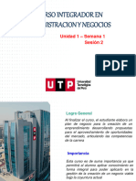 Curso Integrador en Administracion Y Negocios: Unidad 1 - Semana 1 Sesión 2