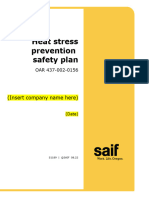 S1189 Heat Stress Prevention Safety Plan