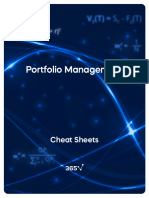 Portfolio Management Cheatsheet