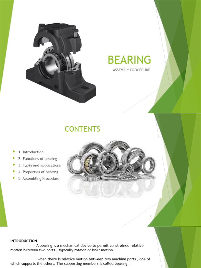 BEARING | PDF | Bearing (Mechanical) | Machines