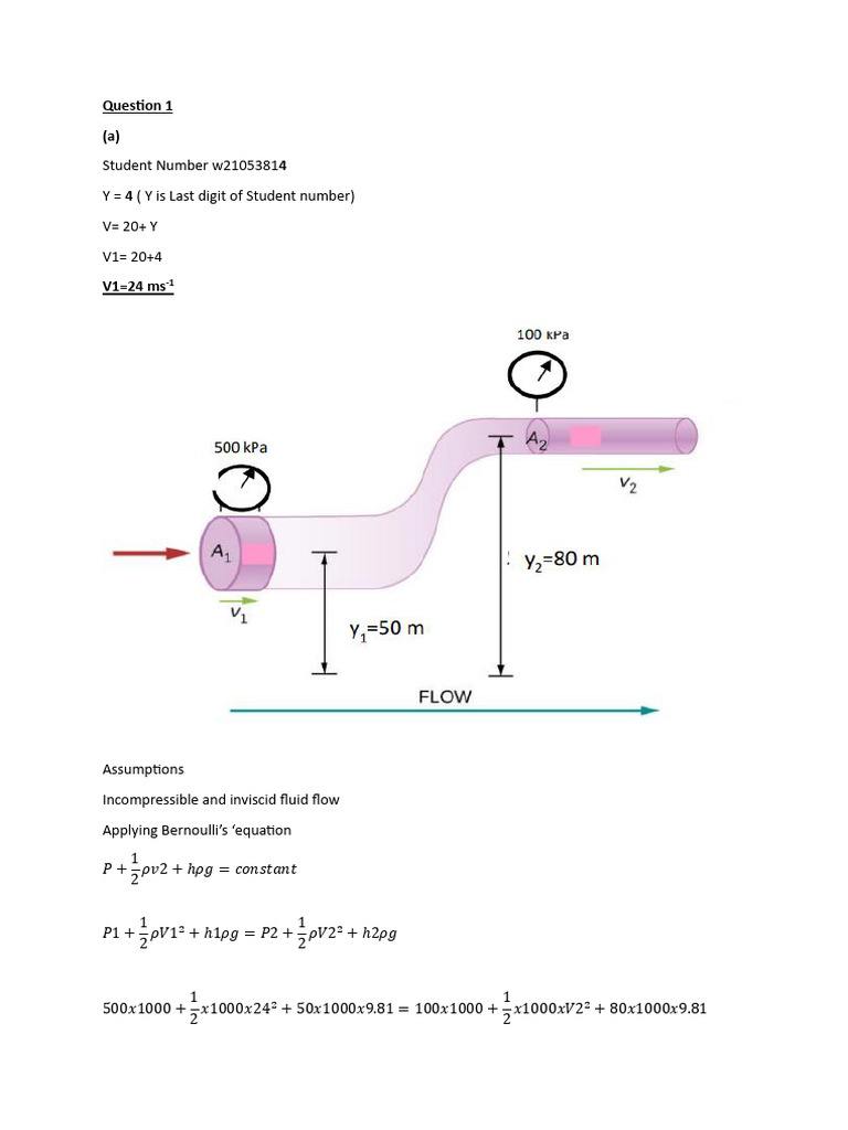 Fluid Dynamics and Gas Properties Analysis | PDF | Fluid Dynamics ...