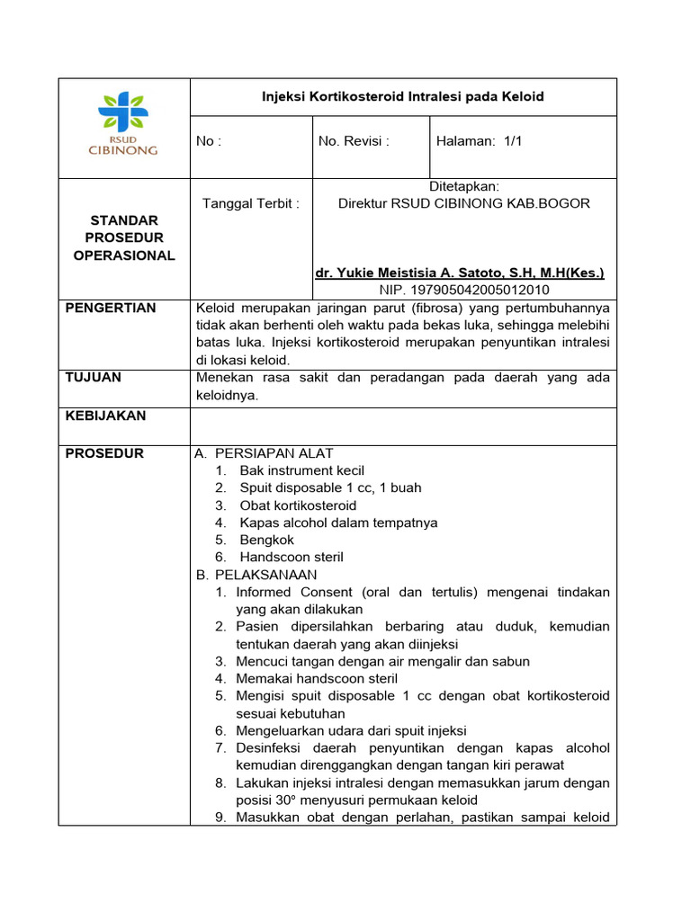 Injeksi Kortikosteroid untuk Keloid | PDF | Sains & Matematika