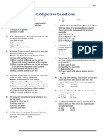 Class - 11 Vedantu Physics Chp-2 Objective Questions With Solutions