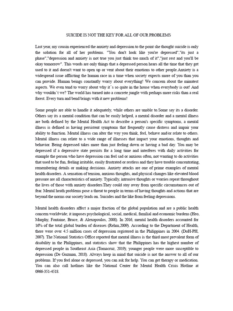 Understanding Mental Health and Suicide | PDF | Anxiety | Mental Disorder