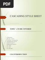 CASCADING STYLE SHEET