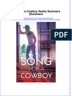 Read online textbook Song For A Cowboy Sasha Summers Summers ebook all chapter pdf 