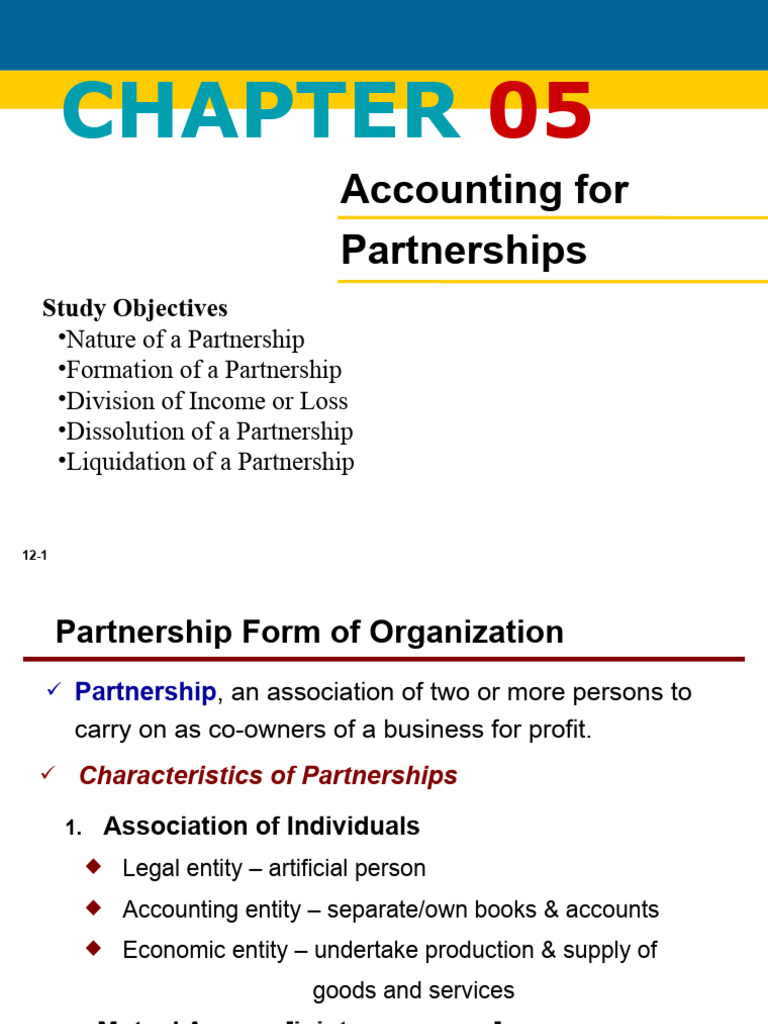 CH 5 - AcFn2012-Partnership | PDF | Partnership | Book Value