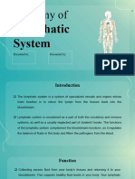 Anatomy of Lymphatic System