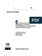 CEPAL - El Orden Social Ante La n Procesos Estratificadores en C.A