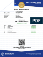 Keterangan Surat Lulus Psikologi Sim