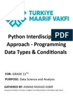 Python Interdisciplinary Approach - Grade 11th Chapter