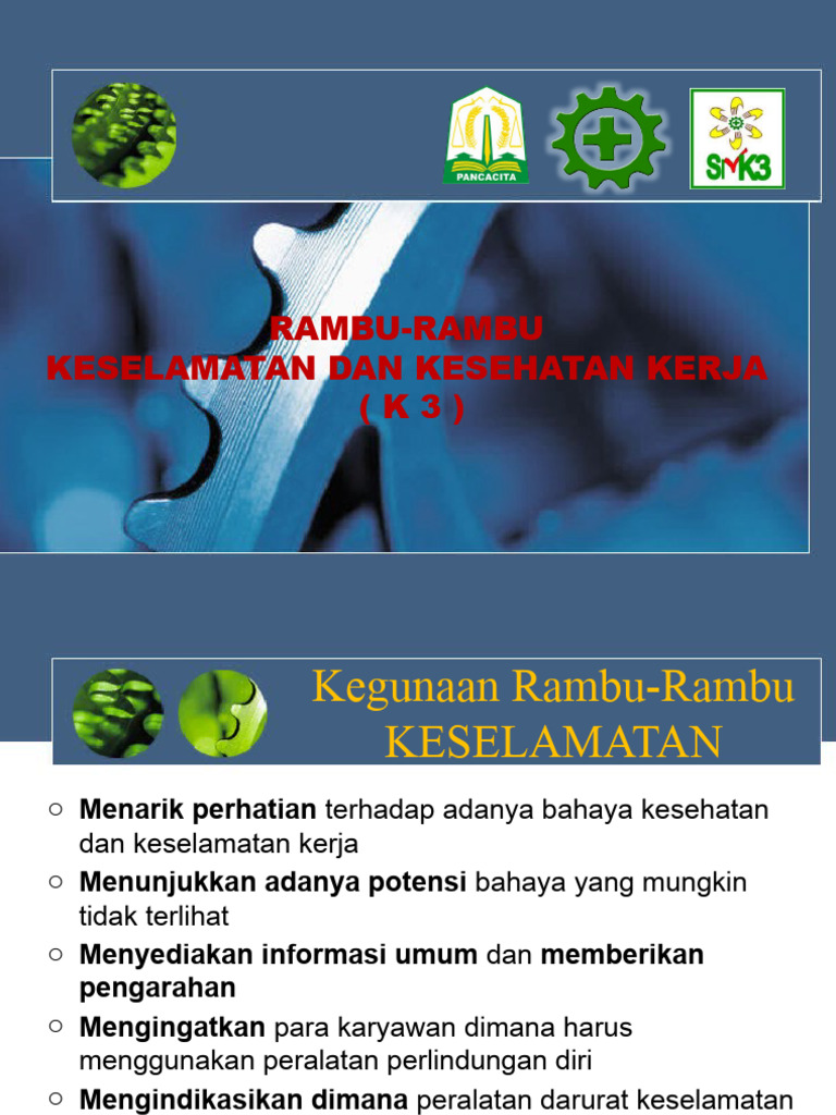 Panduan Rambu K3 untuk Keselamatan Kerja | PDF | Kajian Bahasa Asing
