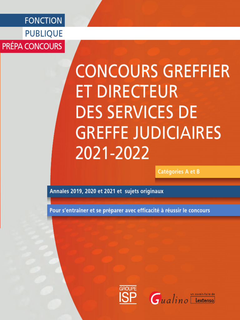 Préparation concours greffier 2021-2022 | PDF | Greffier