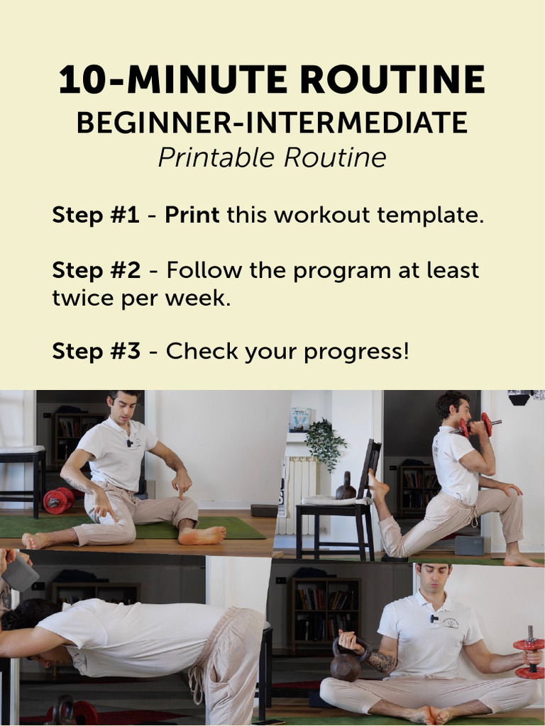 10-Minute Flexibility Routine Guide | PDF