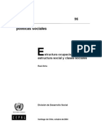 CEPAL, Raúl Atria - Estructura Ocupacional Estructura Social y Clases Sociales