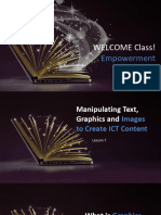 Lesson 7.pdf MANIPULATING TEXT GRAPHICS AND IMAGES TO CREATE ICT CONTENT