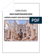 Case Study On Haiti's Earthquake