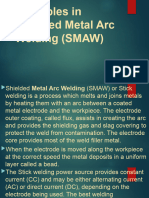 Principles in Shielded Metal Arc Welding (SMAW