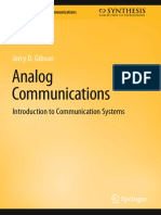 (Synthesis Lectures on Communications) Jerry D. Gibson - Analog Communications_ Introduction to Communication Systems-Springer (2023)