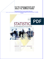 Read Online Textbook Statistics For Management and Economics 11E Edition Keller Ebook All Chapter PDF