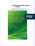 Read online textbook Statistical Methods 4Th Edition Donna L Mohr ebook all chapter pdf 