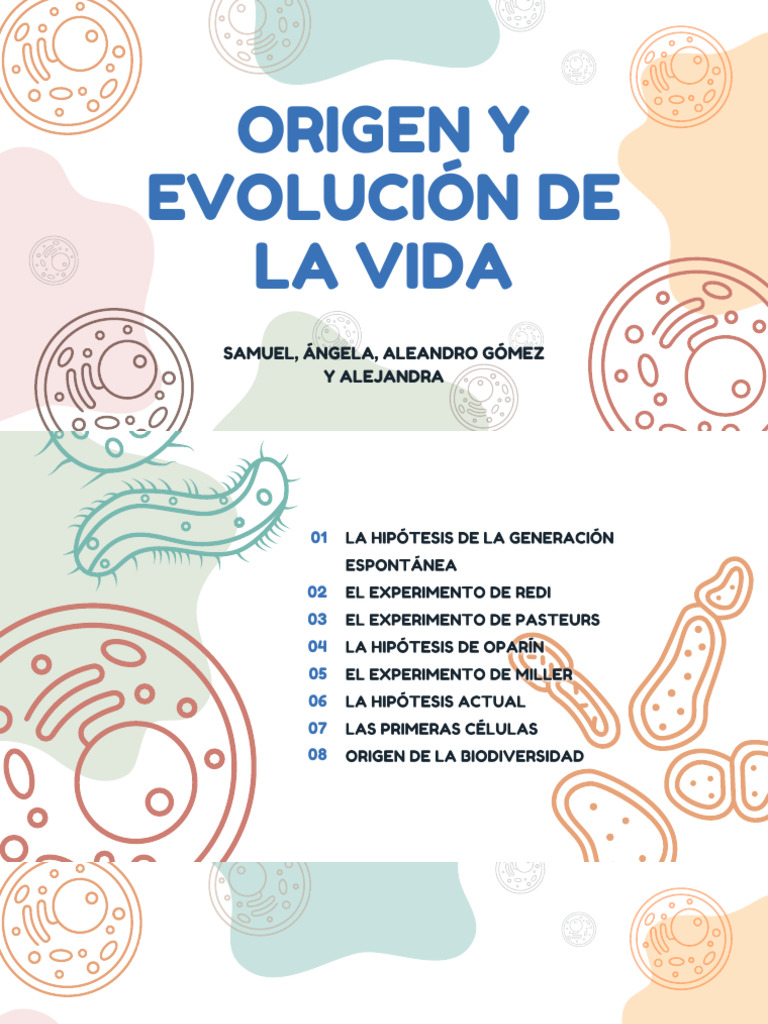Origen y Evolución de la Vida en la Tierra | PDF | Biología Celular ...