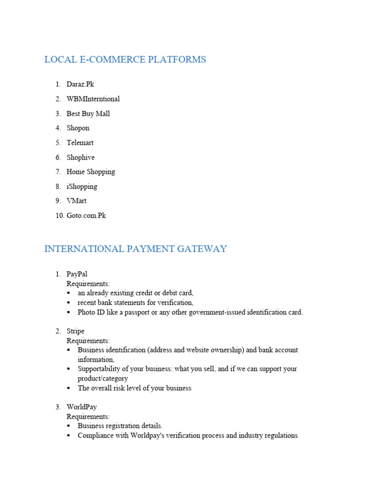 E-Commerce & Payment Gateway Guide | PDF | Finance & Money Management